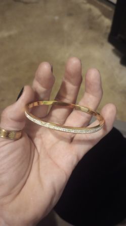 18k Gold Plated Stainless Steel Bangle 