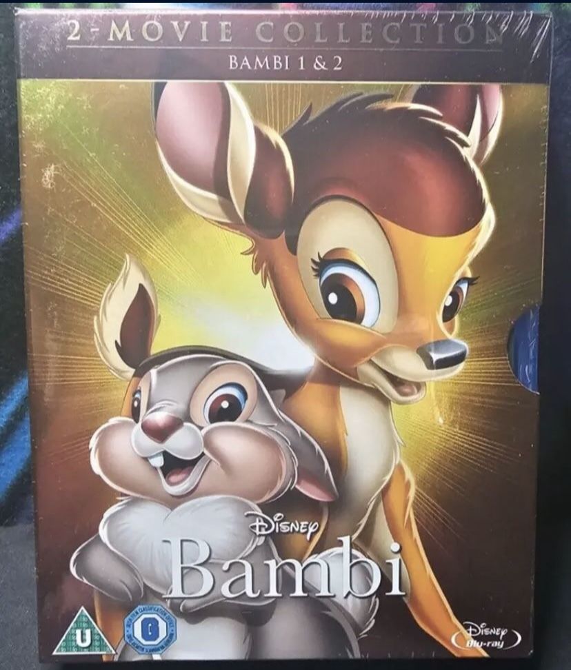 brand new sealed blu ray bambi 1+2 box set bluray