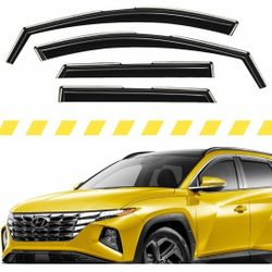 Window Deflectors Extra Durable Window Visors Rain Guards Fit for Hyundai Tucson 2021-2023, Sun Visors, Wind Deflectors, Vent Visors, Car Accessories