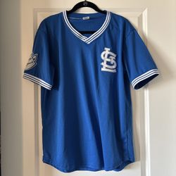 St Louis Billikens × Cardinals SLU Baseball Jersey Sz Lg Stadium Giveaway Promo