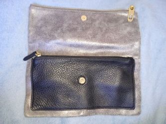 Leather Gap clutch