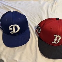 Dodgers Fitted New Era Hat And Red sox 
