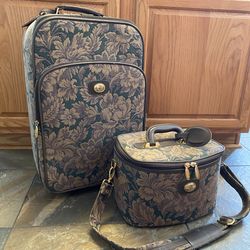 VINTAGE LOOK 2-PIECE LUGGAGE SET