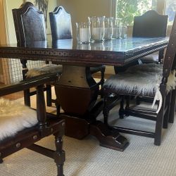 South Cone Solid Wood Dining Table 