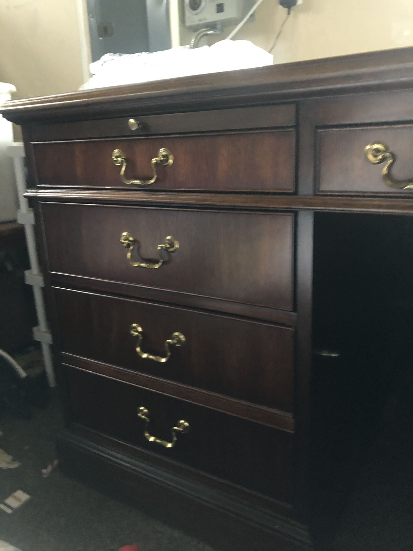 Leather Top Executive Desk