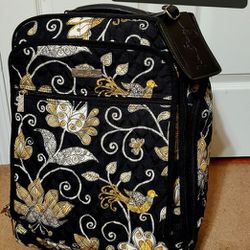 RETIRED VERA BRADLEY PRINT CARRY ON LUGGUAGE WITH WHEELS
