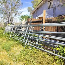 Horse cow goats chivos corrals.. cleaning my yard some are 24 footers.