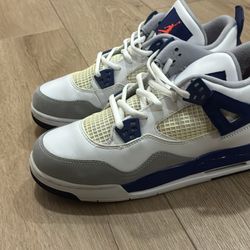 Nike Air Jordan 4 Deep Royal Blue Size 4.5Y 487724-132 IV