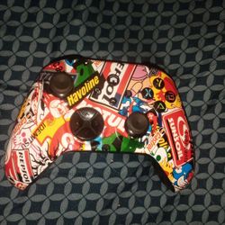 Wireless Controller With Sticker Bomb Design 