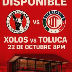 4 Tickets for The Xolos Vs Toluca Match - VIP Suite