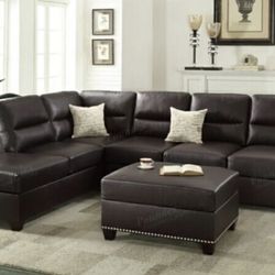 Sectional Sofa with Ottoman