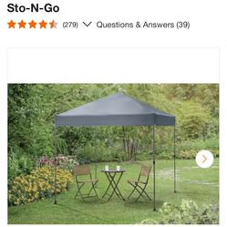 8x8 Grey Canopy Never Used 
