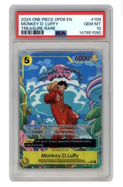 2024 One Piece · Two Legends #TR OP07-109 SR PSA 10