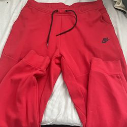Red Nike Tech Pants