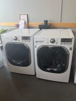 LG Front Load Washer and Dryer Set Electric