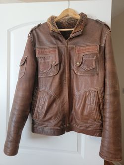 Man Leather Coat