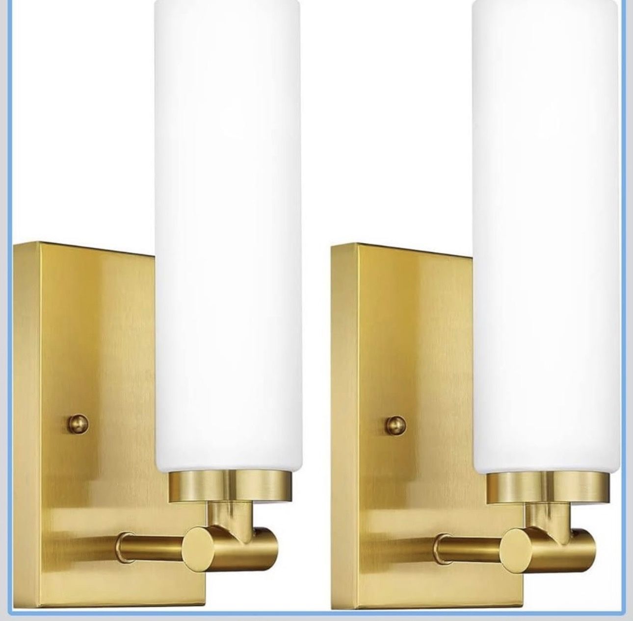Emak Brushed Gold Wall Sconce Modern Bathroom Vanity Sconces