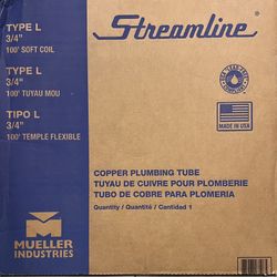 3/4 L SOFT COPPER 100’ft BRAND NEW 