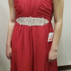 Red Dress Size 20 Juniors Size $35
