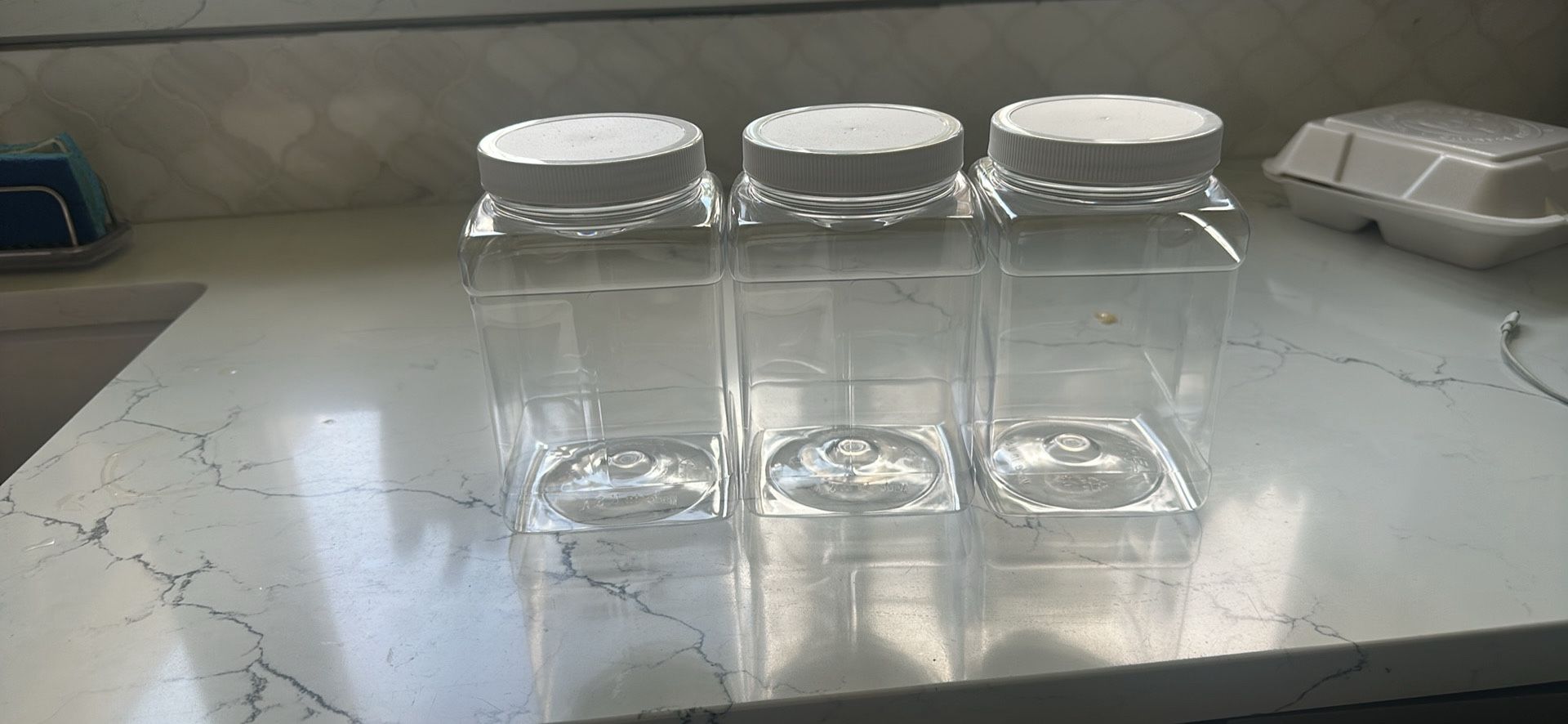 Uline 48 Is Square Body Screw On Cap Bpa Free Food Grade Jars With Cap Liner 