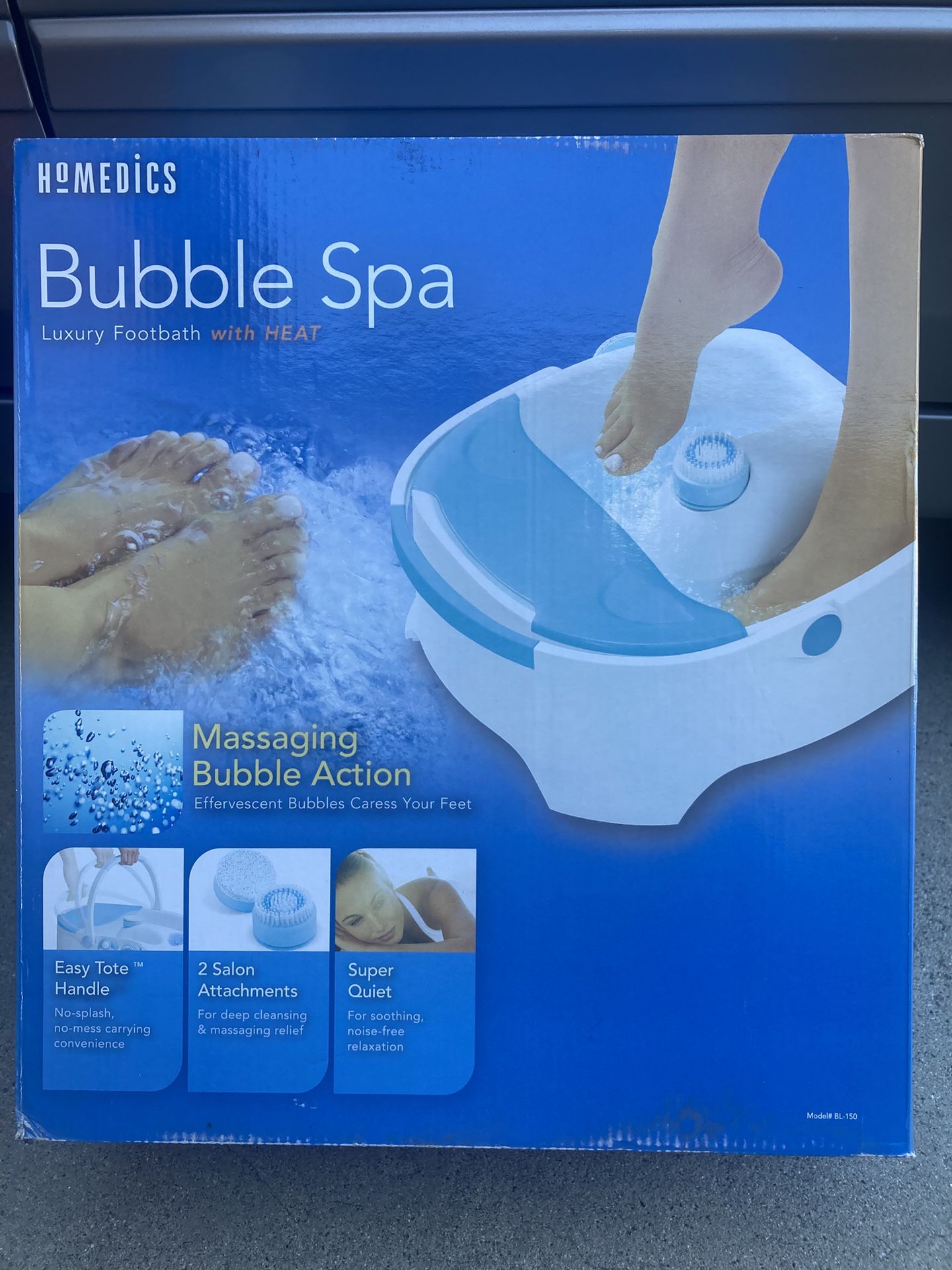 Never Used Homedics Bubble Spa Luxury Foot bath With Heat