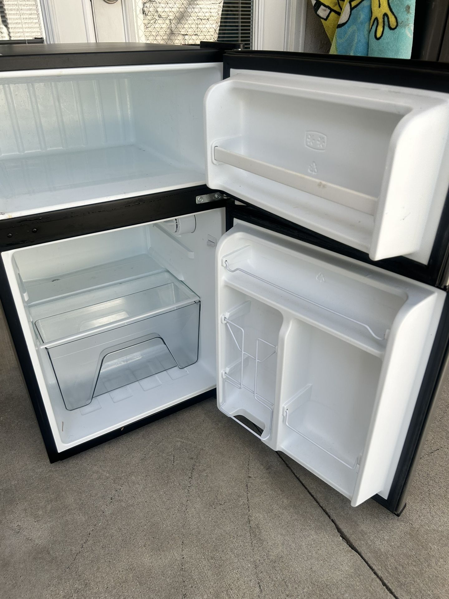 Stainless Steel Mini Fridge With Freezer