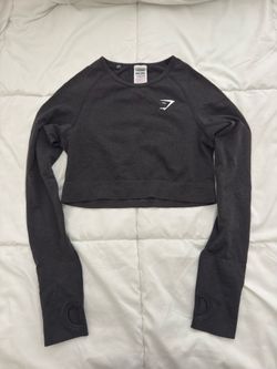 Dark gray cropped long sleeve size M