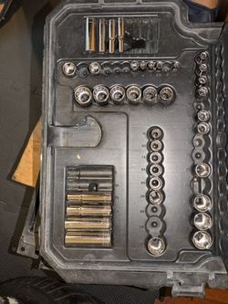 3/8inch socket set SAE and METRIC (some missing)