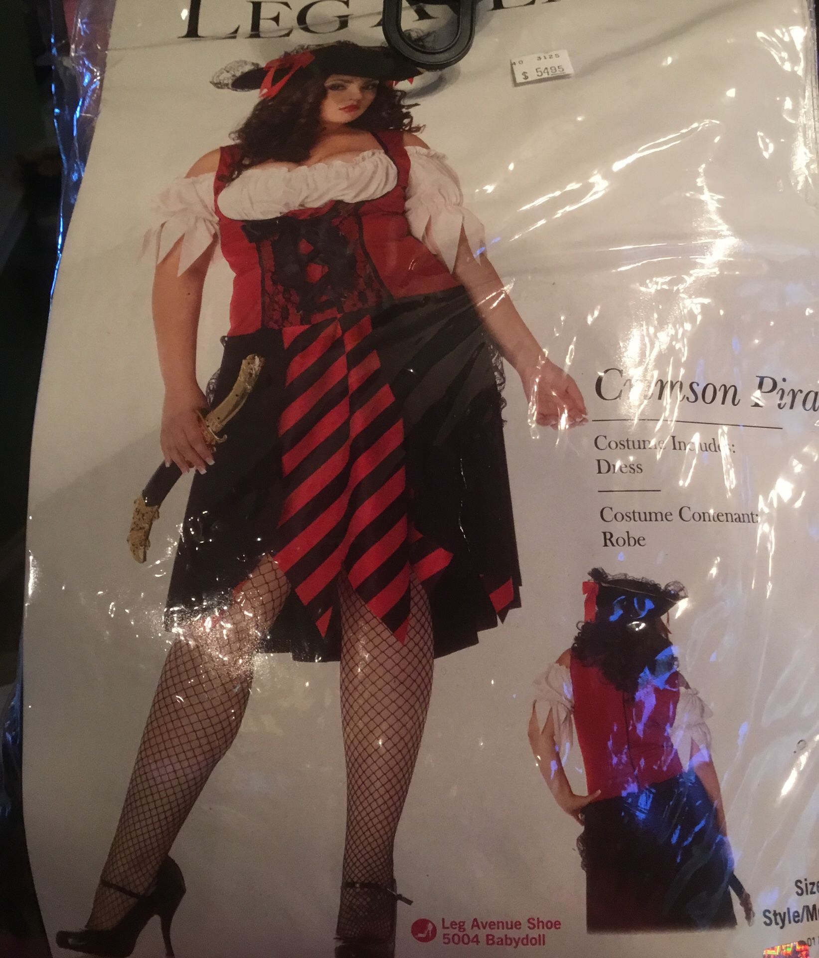 Women’s Halloween pirate costume plus size