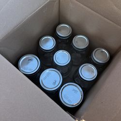 Jars for canning, 7 mason jars and 4 wide mouth 