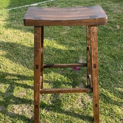 2 Wooden Stools 