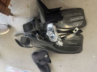 Snorkel Mask Size 10 Boots And Fins