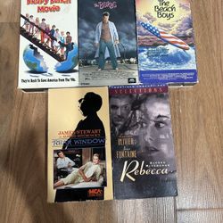 Lot Of  5 VHS  Tapes 