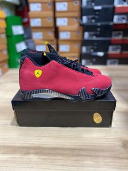 Air Jordan 14 Retro Ferrari Red Suede