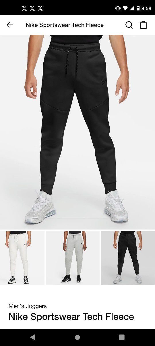 Brand New Nike Tech Fleece Joggers , CU4495-010, Mens XL, Black