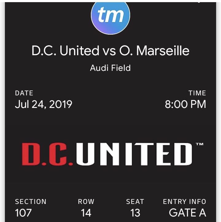 DC United Soccer tickets
