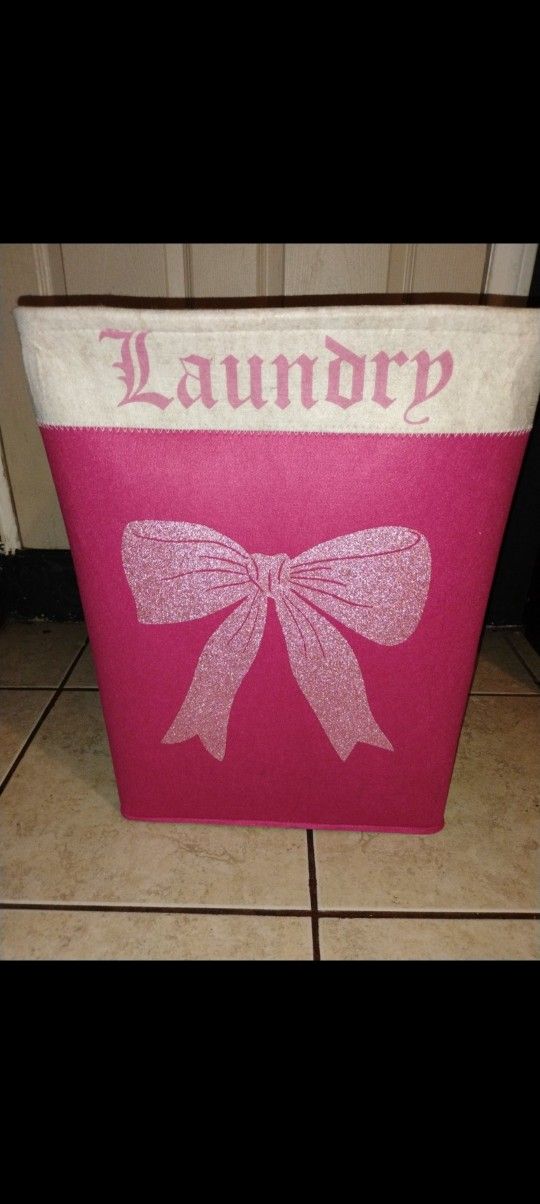 Juicy Couture Bow Laundry Hamper
