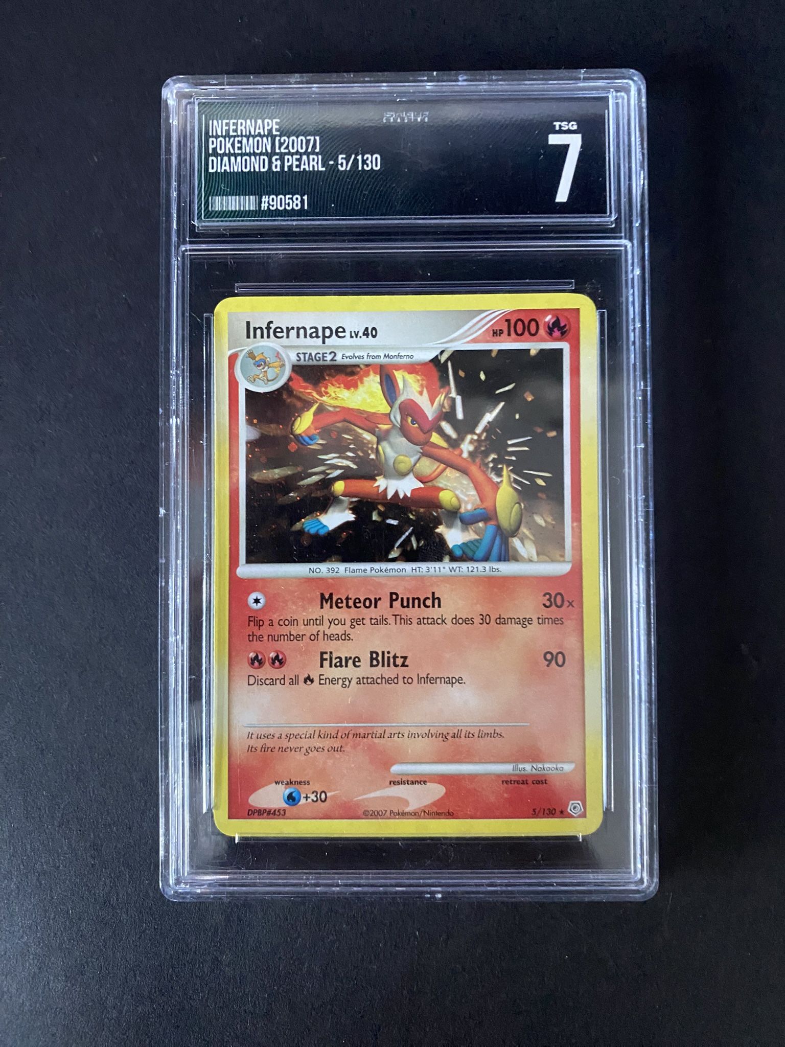 Infernape 5/130 Diamond & Pearl Holo Rare Pokemon Card TSG 7