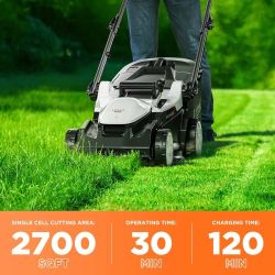 Litheli 16" U20 Lawnmower With Batteries 