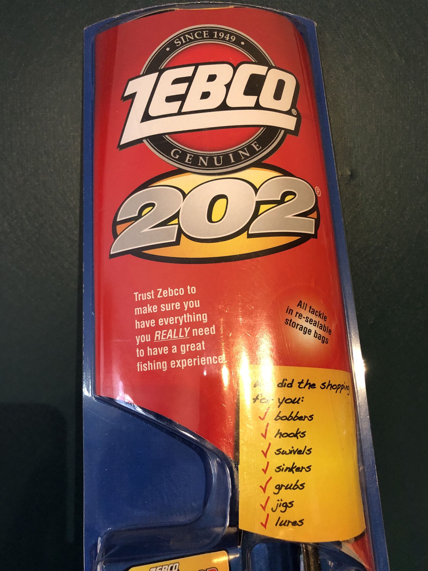 Fishing rod kids. new. ZEBCO 202. complete. 