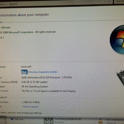 Lenovo Desktop PC Bundle – AMD Athlon II X2 2.70GHz • 4GB RAM • Windows 7 Ultimate • Monitor + Mouse + Keyboard