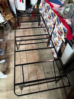 XL Black Metal Bed Frame