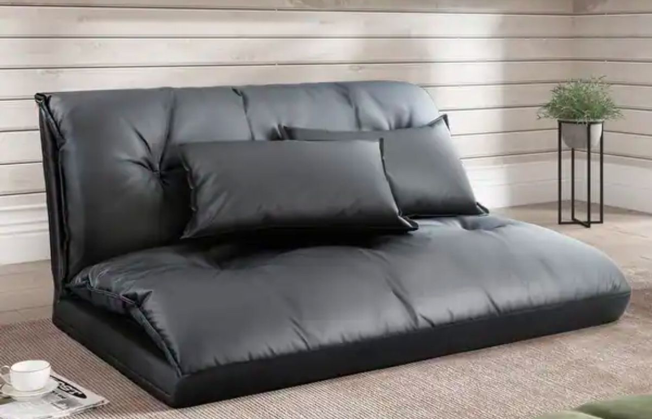 Lazy Sofa Adjustable Folding Futon Sofa