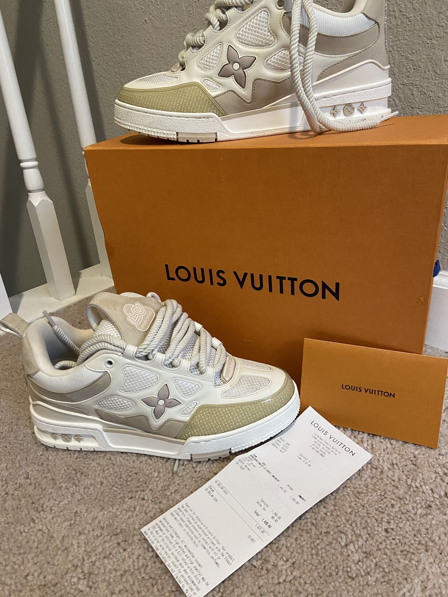 Size 8  Men’s Louis Vuitton  Skate Sneaker