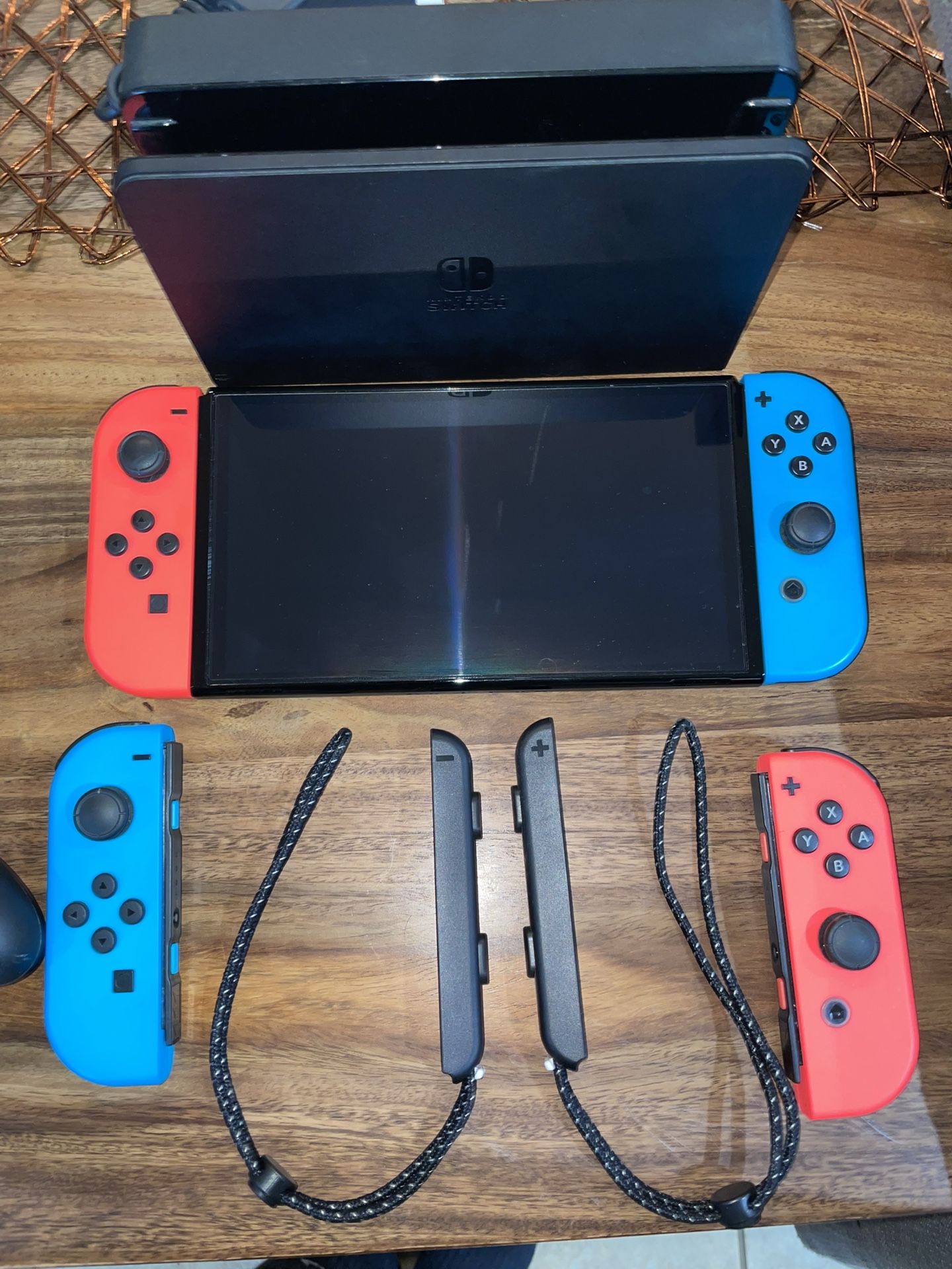 Nintendo Switch OLED + Dragon Ball FighterZ + Accessories Bundle (Excellent Condition)