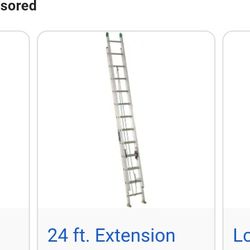 24ft Aluminum Extension Ladder