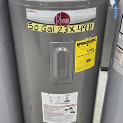 50 Gallons Electric Water Heater 6 Year Warranty Garantia Por Escrito 