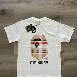 Bape X Burberry tee shirt