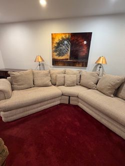 Textured Couch & Love seat