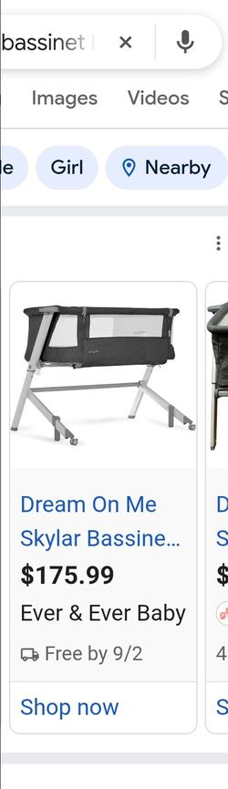 Dream on me side sleeper 30$